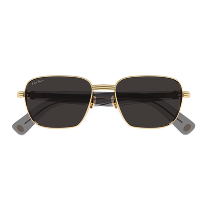 Première de Cartier Square Metal Sunglasses