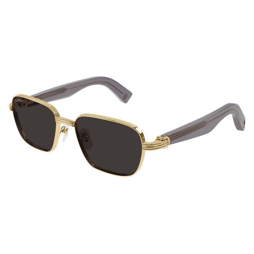 Première de Cartier Square Metal Sunglasses