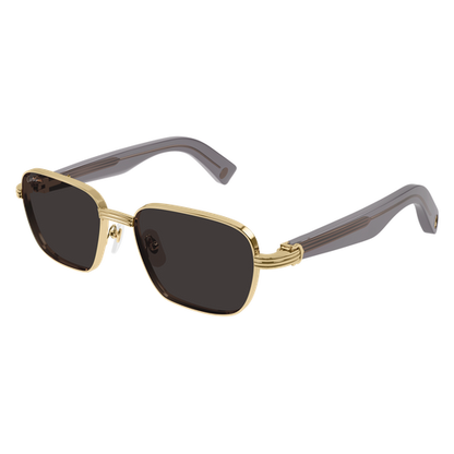 Première de Cartier Square Metal Sunglasses