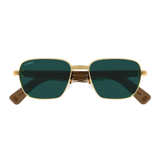 Première de Cartier Square Metal Sunglasses