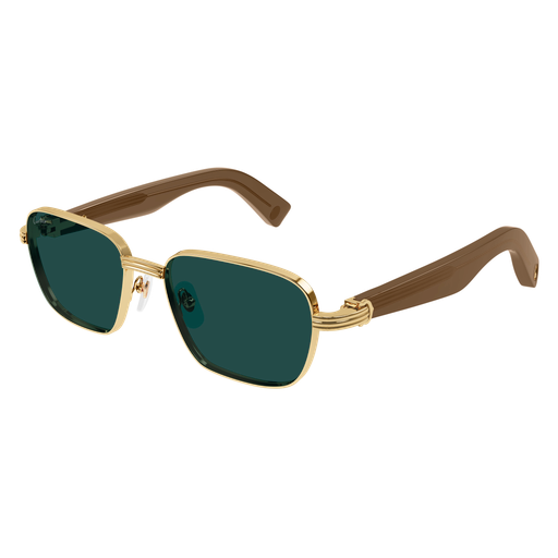 Première de Cartier Square Metal Sunglasses