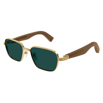 Première de Cartier Square Metal Sunglasses