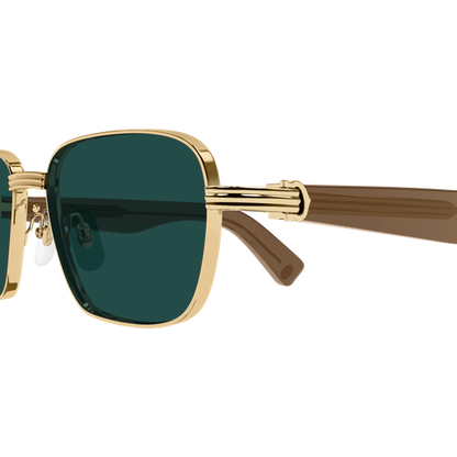 Première de Cartier Square Metal Sunglasses