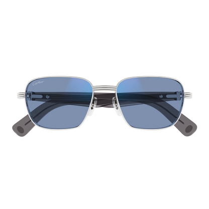 Première de Cartier Square Metal Sunglasses