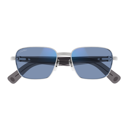 Première de Cartier Square Metal Sunglasses