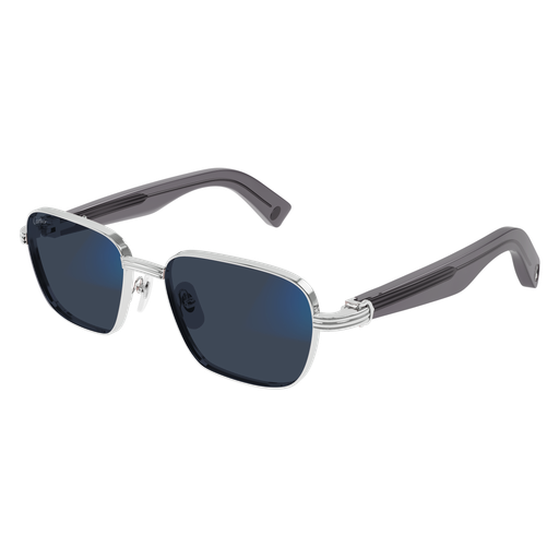 Première de Cartier Square Metal Sunglasses