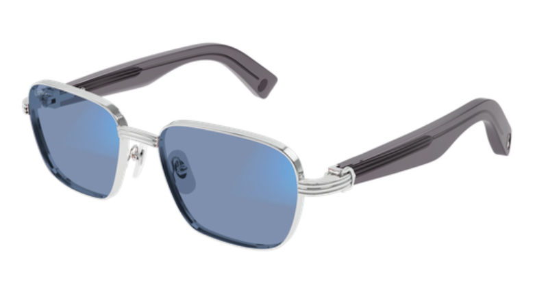 Première de Cartier Square Metal Sunglasses