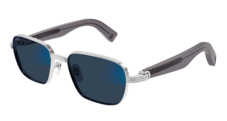 Première de Cartier Square Metal Sunglasses
