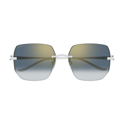 Panthère de Cartier Rimless Metal Sunglasses