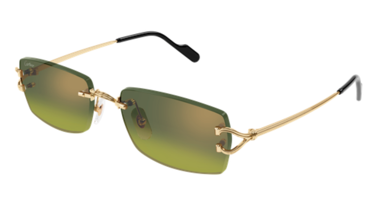 Signature C de Cartier Rimless Metal Sunglasses