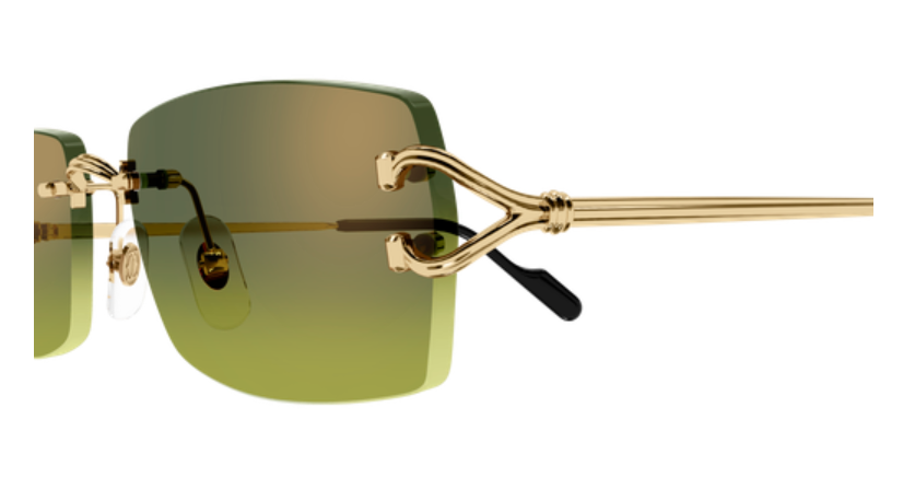 Signature C de Cartier Rimless Metal Sunglasses