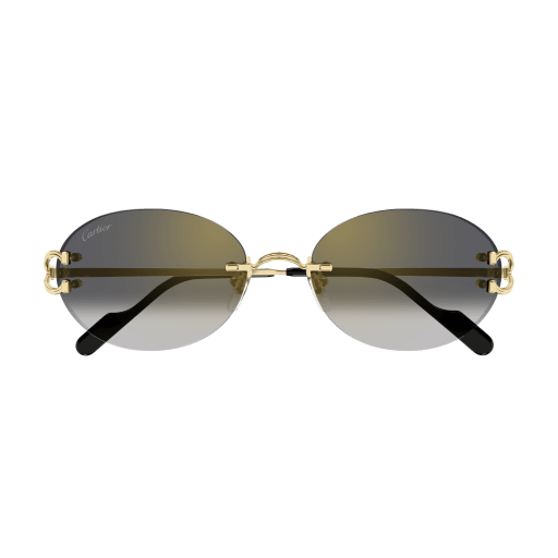 Classic C Motif Oval Rimless Metal Sunglasses