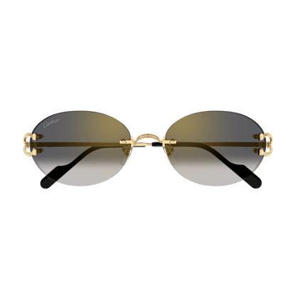 Classic C Motif Oval Rimless Metal Sunglasses