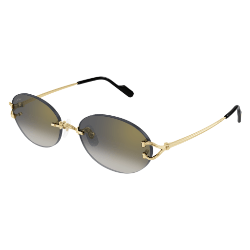 Classic C Motif Oval Rimless Metal Sunglasses