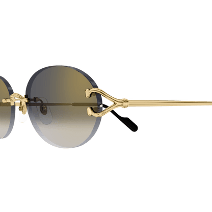 Classic C Motif Oval Rimless Metal Sunglasses