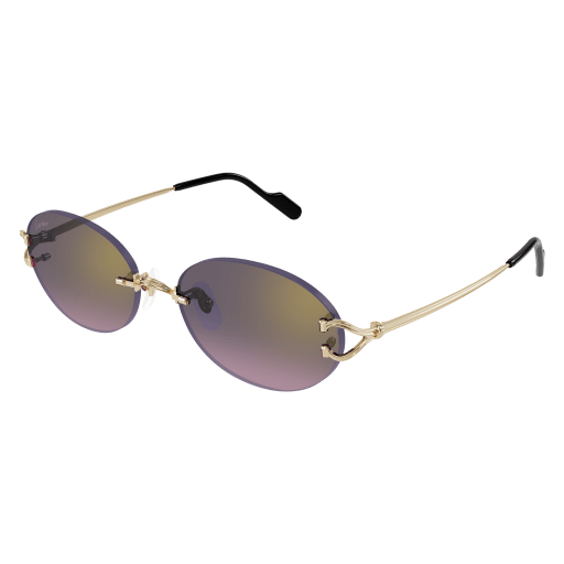 Classic C Motif Oval Rimless Metal Sunglasses