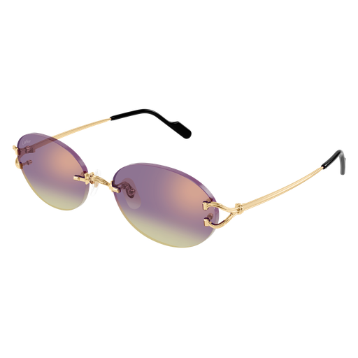 Classic C Motif Oval Rimless Metal Sunglasses