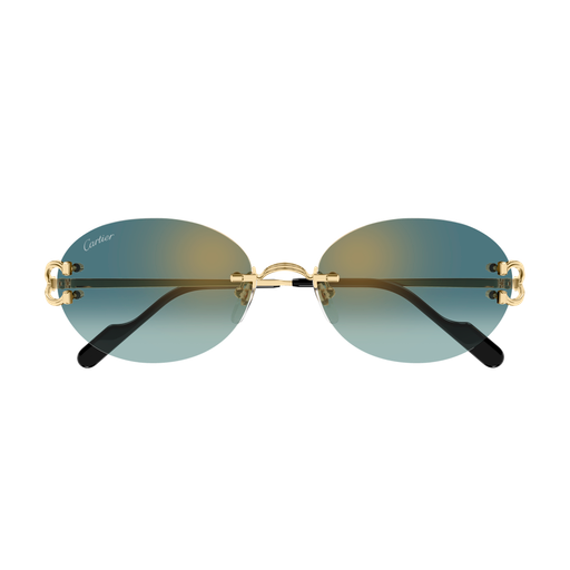 Classic C Motif Oval Rimless Metal Sunglasses
