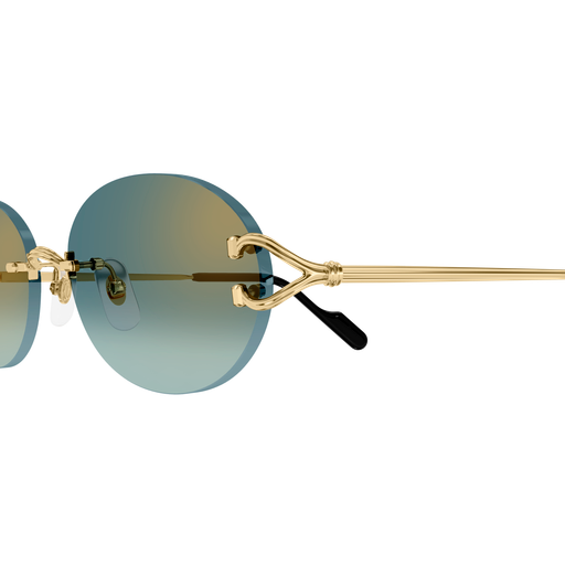 Classic C Motif Oval Rimless Metal Sunglasses