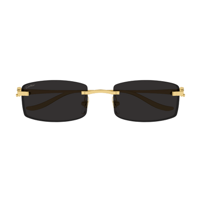 Precious de Cartier Panthere Rimless Solid Gold Sunglasses