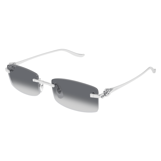 Precious de Cartier Panthere Rimless Solid Gold Sunglasses