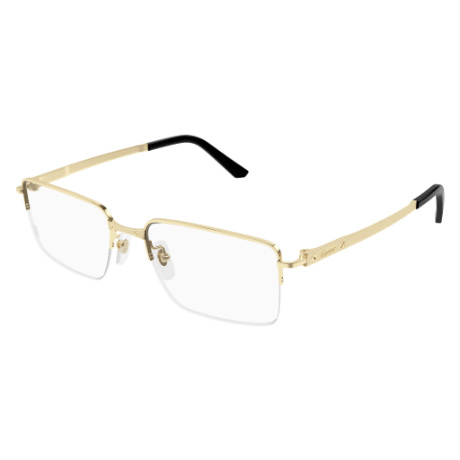 Santos de Cartier Rectangular Titanium Eyeglasses