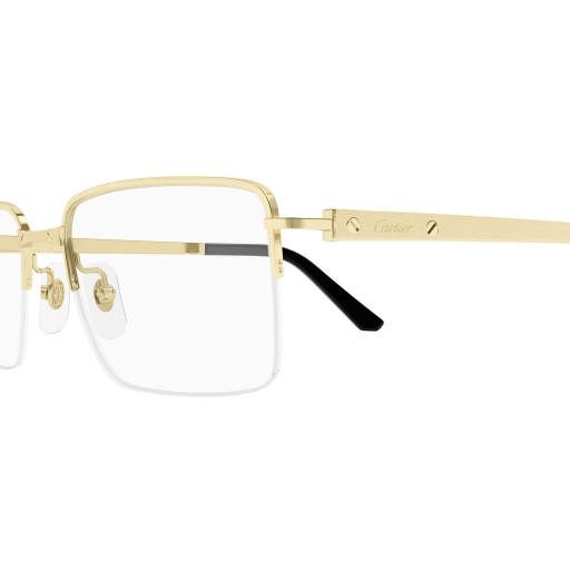 Santos de Cartier Rectangular Titanium Eyeglasses