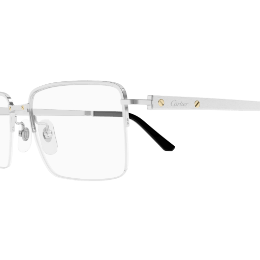 Santos de Cartier Rectangular Titanium Eyeglasses