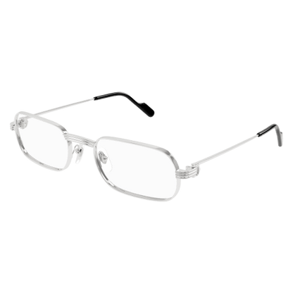 Première de Cartier Rectangular Metal Eyeglasses