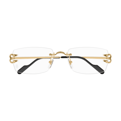 Classic C Motif Rectangular Rimless Eyeglasses