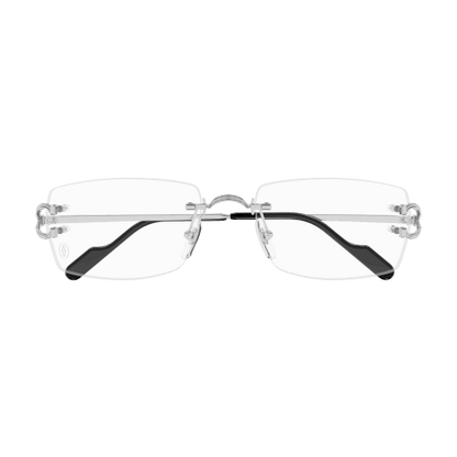 Classic C Motif Rectangular Rimless Eyeglasses