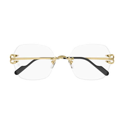 Classic C Motif Hexagonal Rimless Eyeglasses