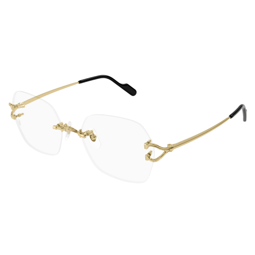 Classic C Motif Hexagonal Rimless Eyeglasses