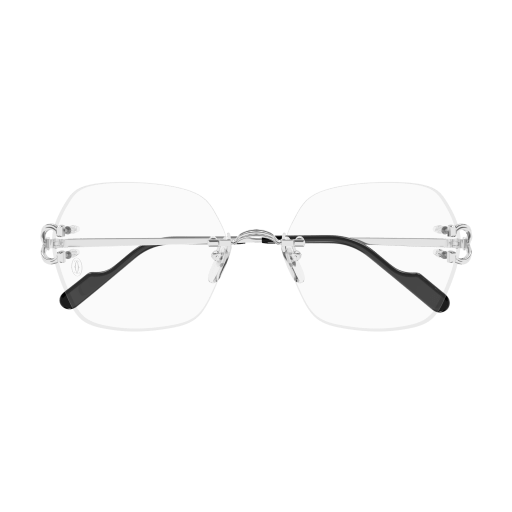 Classic C Motif Hexagonal Rimless Eyeglasses