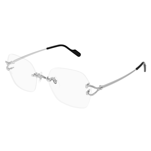 Classic C Motif Hexagonal Rimless Eyeglasses