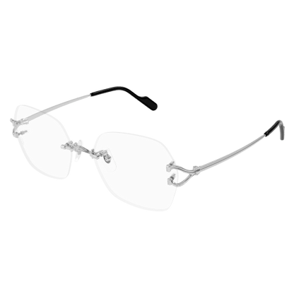 Classic C Motif Hexagonal Rimless Eyeglasses