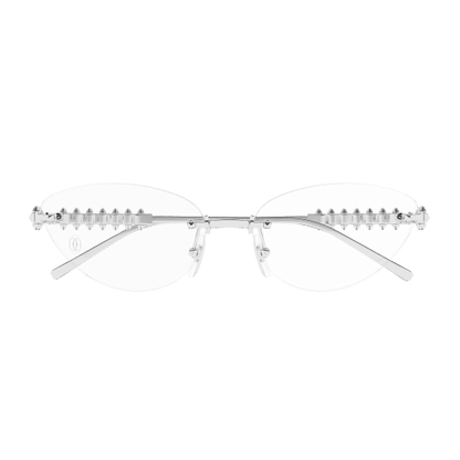 Clash de Cartier Rimless Metal Eyeglasses