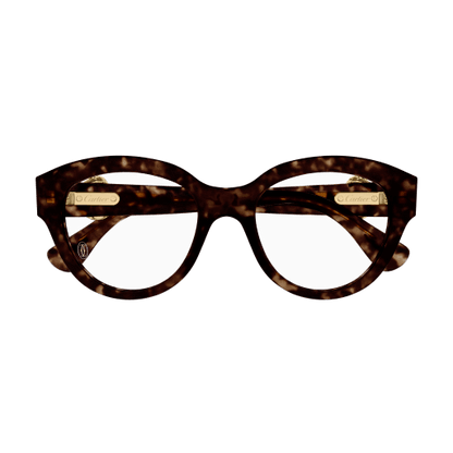 Panthère de Cartier Round Cat Eye Acetate Eyeglasses