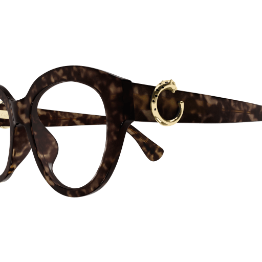 Panthère de Cartier Round Cat Eye Acetate Eyeglasses