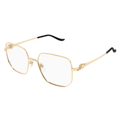 Panthère de Cartier Hexagonal Metal Eyeglasses