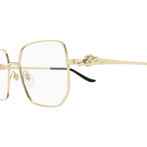 Panthère de Cartier Hexagonal Metal Eyeglasses