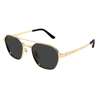 Santos de Cartier Aviator Metal Polarized Sunglasses