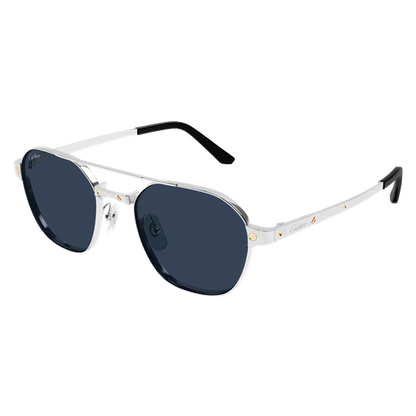 Santos de Cartier Aviator Metal Polarized Sunglasses