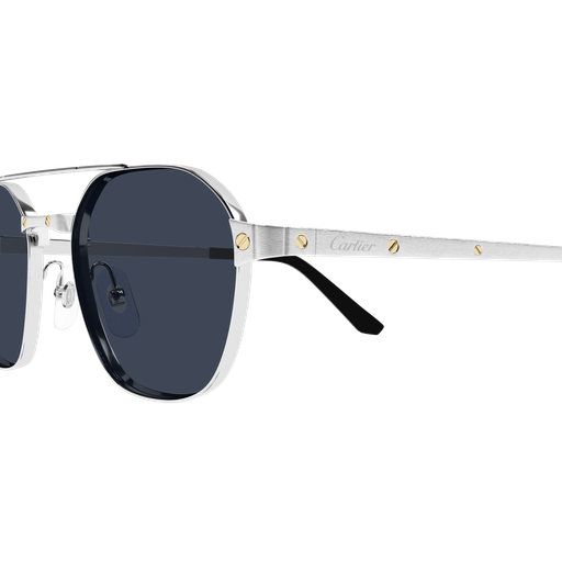 Santos de Cartier Aviator Metal Polarized Sunglasses