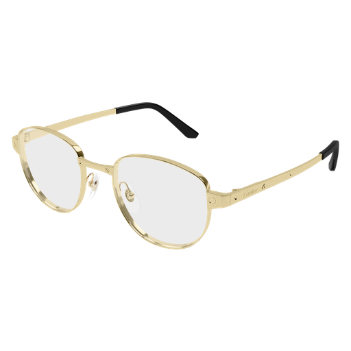 Santos de Cartier Round Metal Eyeglasses