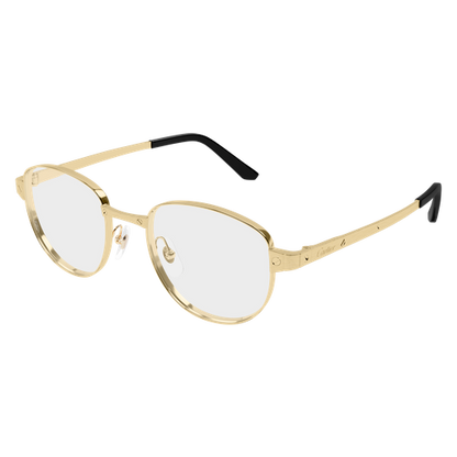Santos de Cartier Round Metal Eyeglasses