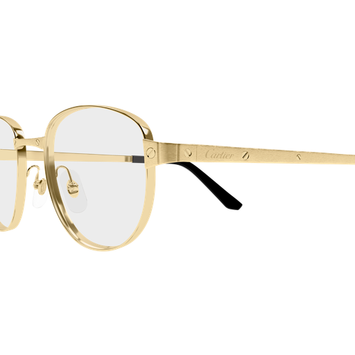 Santos de Cartier Round Metal Eyeglasses