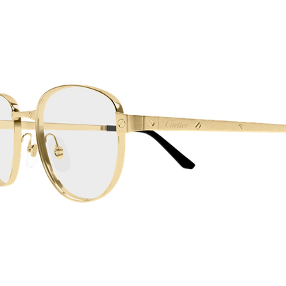 Santos de Cartier Round Metal Eyeglasses