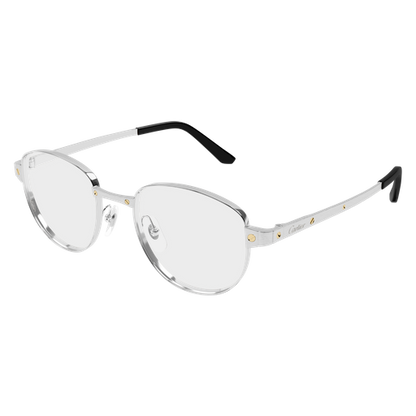 Santos de Cartier Round Metal Eyeglasses