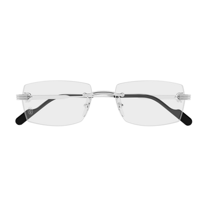 Première de Cartier Rectangular Rimless Eyeglasses